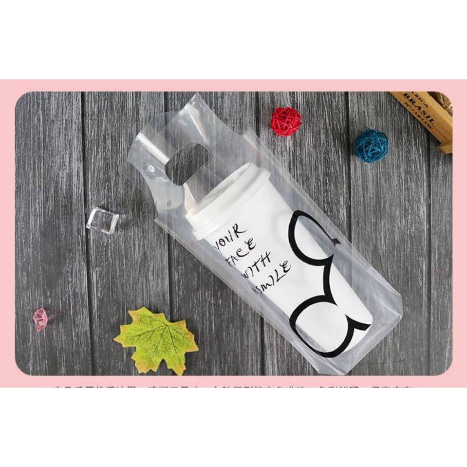 ถุงใส่แก้วน้ำลายมิกกี้ใสมากแบบหรูใส่แก้วน้ำได้16-22ออนซ์(มีของพร้อมส่งค่ะ) - รูปที่ 7