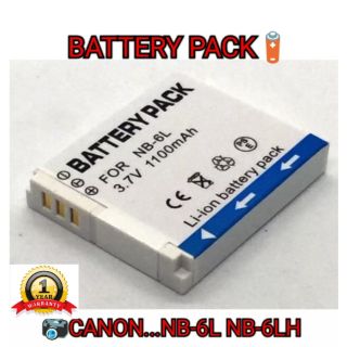 แบตเตอรี่กล้องCANON รหัสแบตNB-6L, NB-6LH Battery for Cannon Power shot SX610 HS, SX700 HS,SX710 HS,CANON IXUS 85 IS...