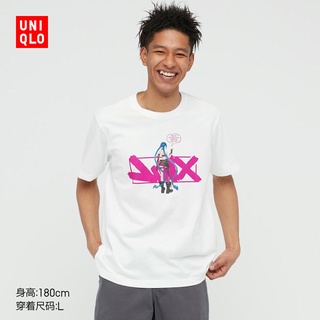 HH Uniqlo ผู้ชาย/ผู้หญิงลีกของ Legends แขนสั้นเสื้อยืด (ลีกของ Legends UT) 440013 เสื้อยืดผ้าฝ้าย