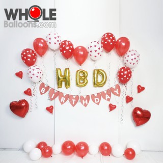 Wholeballoons - ลูกโป่ง DIY วันเกิด 09004 ลูกโป่งตกแต่งพร้อมจัดงานปาร์ตี้