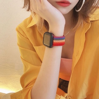 สายนาฬิกาข้อมือ ลายคลื่น สีรุ้ง สําหรับ Apple Watch 7 Iwatch 6 5 4 3 2