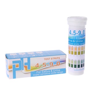 Pcf* แถบทดสอบค่า pH ความไวสูง pH 4 5 - pH 9 0 สําหรับปัสสาวะ น้ําลาย