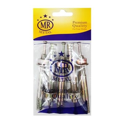 พุ๊กตะปู-MR-METAL-ขนาด-10-x-80-มม-(แพ็ค-5-ตัว)-สีซิงค์รุ้ง Snap Hook-MR-METAL-Size-10-x-80-mm-(Pack-