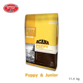 [MANOON] ACANA Dog Food Puppy &amp; Junior อคานา อาหารลูกสุนัข สูตรไก่ โปรตีนสูง 11.4kg