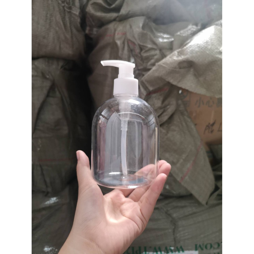 พร้อมส่ง ขวดปั๊มแชมพูสบู่เหลวพลาสติก 500 ml