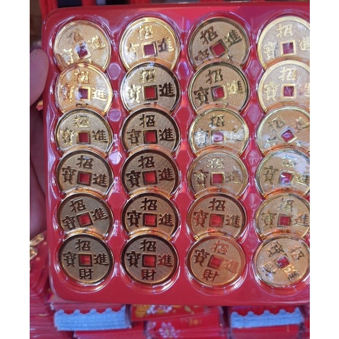ทองปลอม เหรียญทอง เหรียญมงคลไหว้เจ้าที่ เฮงๆ(ราคา/1เหรียญ)