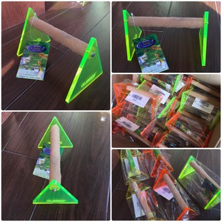 ของเล่นนก คอนลับเล็บหัดยืนสามเหลี่ยมเล็ก ( 18x10 ซม. ) ( รหั…