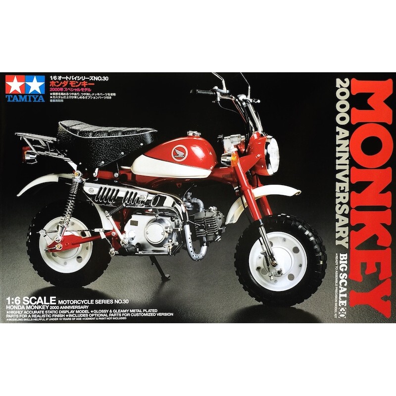 โมเดลรถมอเตอร์ไซค์ ทามิย่า TAMIYA Honda Monkey 2000 Anniversary Scale : 1/6