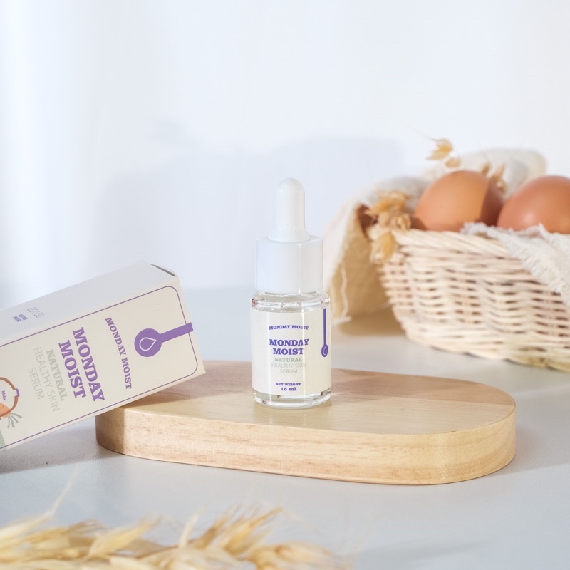 ส่งฟรี 🛒🤍 ของแท้ 🤍เซรั่มโปรตีนไข่ขาว monday moist 15 ml