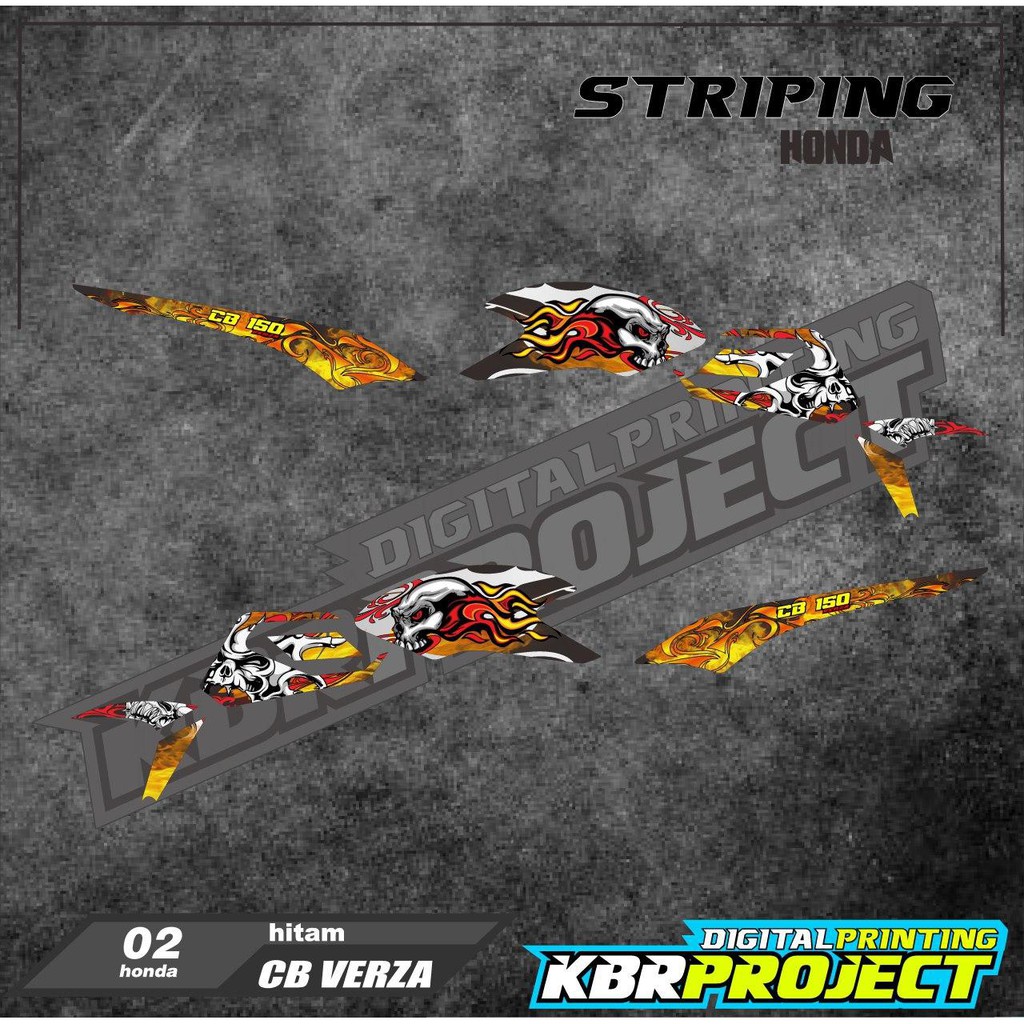 CB Verza 02 สติ๊กเกอร์รายการแถบรถจักรยานยนต์ honda CB Verza 02 หลากสี
