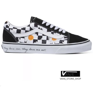 VANS OLD SKOOL LOVE ME LOVE ME NOT DAISY TRUE WHITE SNEAKERS สินค้ามีประกันแท้