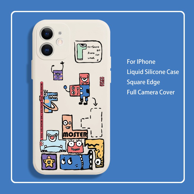 เคสโทรศัพท์มือถือ ซิลิโคนนิ่ม กันกระแทก ลายอิฐของเล่นตลก สร้างสรรค์ สําหรับ IPhone 11 12 Pro X XS Max Xr 7 8 Plus 13 mini 14 15 Pro Max 15 Plus se2