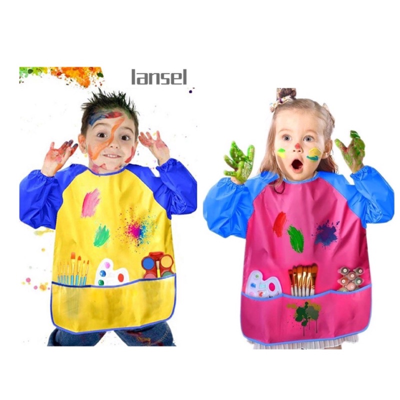 ชุดกันเปื้อนแขนยาวสำหรับงานศิลปะ(พร้อมส่ง🇹🇭) - Sensory Play by KT