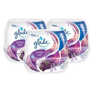 เกลดเซ็นท์เต็ด เจลหอมปรับอากาศ เจลดับกลิ่น กลิ่นลาเวนเดอร์ 180 กรัม แพ็ค 3 Glade Scented Gel Air Freshener Lavender 180g