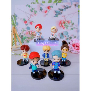 ฟิกเกอร์บีทีเอส พร้อมฐานรอง - Bangtan mini idol doll figure TinyTANmodel ของสะสมบีทีเอส บีทีเอส บังทัน โมเดล