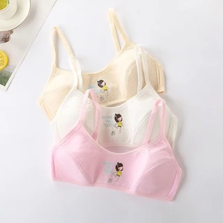 เสื้อชั้นในเด็กหญิงวัยรุ่น ผ้าฝ้าย พร้อมส่ง