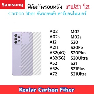 ฟิมหลังเคฟล่า Kevlar Samsung M02 M02S A02 A02s A12 A21S A32 A52 A52S A72 S20 S20Plus S20Ultra S20fe S21 S21Plus S21Ultra