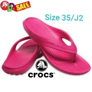 คร็อคส์ CROCS - ใหม่ รองเท้าใส่ลำลอง รุ่น Classic Flip Size : J2 (เทียบเท่า US3/UK2, EU 35, 21.5 cm)