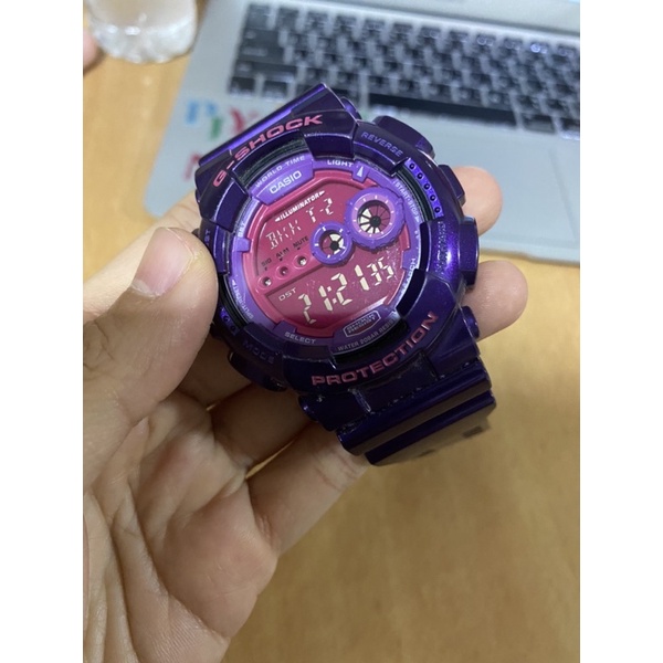 นาฬิกาG - Shock ของแท้ สภาพ ใช้งาน มือสองสีม่วง
