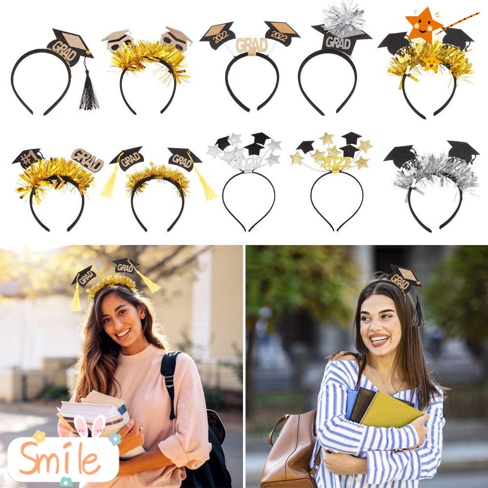 SMILE Lovely Grad Hairband Congratulations Hair Hoops Graduation ...
