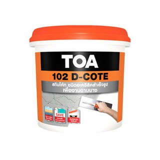 TOA 102 D-Cote ดีโค้ท 5 KG ฉาบบางสำเร็จรูป ขนาดแกลลอน