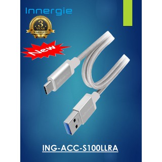 Innergie MagiCable USB-C to USB-A Cable 1 m Silver (ING-ACC-S100LLRA)