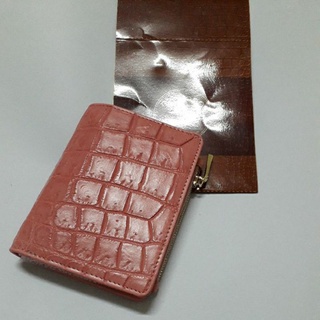 crocodile  pink wallet กระเป๋าสตางค์จระเข้1299สีชมพู