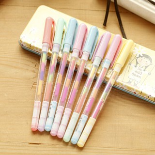 ปากกาไฮไลท์แบบเรืองแสง 6 สี 6 ชิ้น