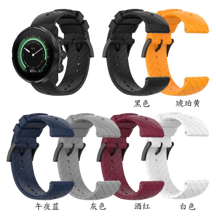 สาย Suunto 9 Suunto Spartan Sport Wrist HR Baro Suunto D5 suunto7 ขนาด 24 mm มีของพร้อมส่งไวทุกวันจากไทย