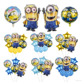 ชุดลูกโป่ง ลายการ์ตูนมินเนี่ยน Despicable Me ขนาด 18 นิ้ว สําหรับตกแต่งปาร์ตี้วันเกิด