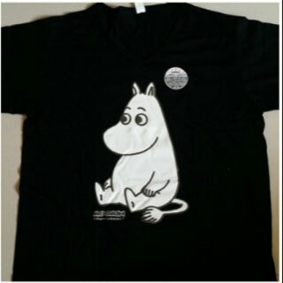 (ผู้ใหญ่)เสื้อยืดแขนสั้น คอวี ลาย มูมิน Moomin ไซด์ L(40) อก 40 ยาว 28 นิ้ว