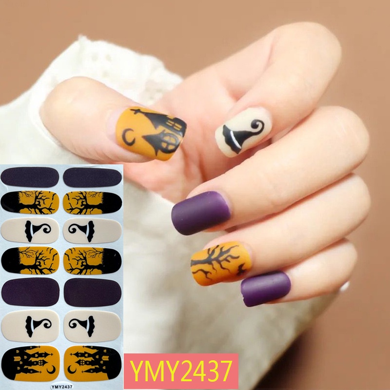สติ๊กเกอร์ติดเล็บฮาโลวีนเกาหลี สติ๊กเกอร์ติดเล็บ YMY รูปที่ 2