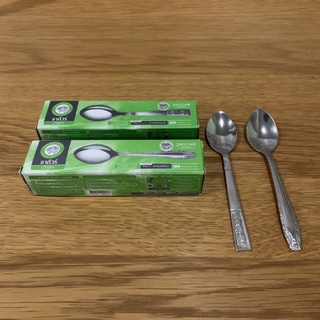 ช้อนกาแฟสแตนเลส ตรา จากัวร์ (JAGUAR) // 1 กล่อง มีช้อน 12 คัน (Stainless Steel Coffee Spoon 12 pieces)