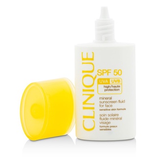 CLINIQUE - ครีมกันแดดน้ำแร่สำหรับผิวหน้า SPF 50 - สูตรผิวแพ้ง่าย - 30ml/1oz