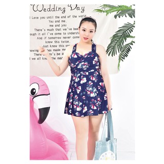 ชุดว่ายน้ำคนอ้วน 4xl อก 34-38เอว 34-40 สะโพก38-44 ยาว 32