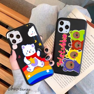 เคสโทรศัพท์แบบด้าน OPPO A37 A39 A57 A59 A59S A71 A77 A83 A1 F1S F3 F5 F7 F9 F11 Pro ปลอกโทรศัพท์แบบนิ่ม คุกกี้หมี-1