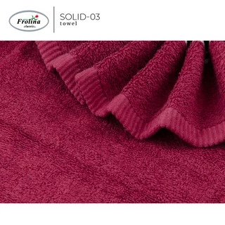 Frolina ผ้าขนหนูเช็ดตัว ขนาด 24x48 นิ้ว Set 2 ผืน รุ่น Solid03