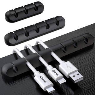 OWIRE Cable Organizer ซิลิโคนจัดระเบียบสาย USB Winder คลิปการจัดการสายเคเบิลที่ยืดหยุ่นสำหรับหูฟัง เมาส์