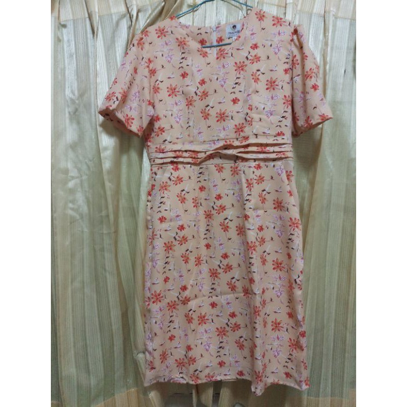 Yasinee เดรสทำงานป้ายYasinee มีกระเป๋า