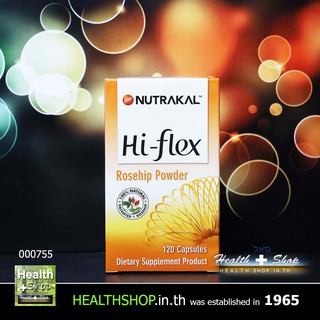 NUTRAKAL Hi-Flex Rosehip Powder 120 capsules ( นูทราแคล ผงโรสฮิป โรซ่า แคนินา แคปซูล )