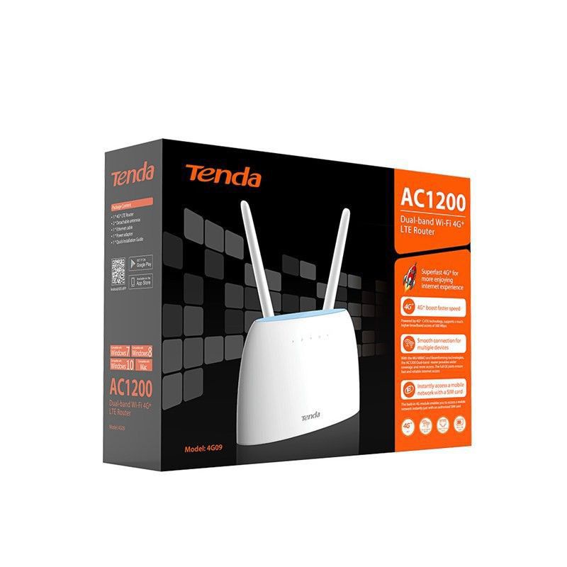 (used) Tenda 4g09 4G sim wifi router 2CA ประกันเหลือ