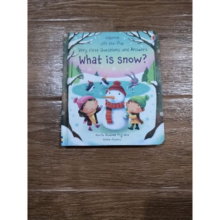 USBORNE LIFT-THE-FLAP VERY FIRST Q&amp;A: What is snow?