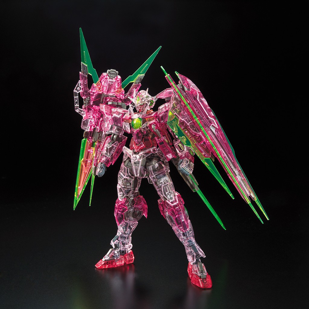 BANDAI SPIRITS RG 1/144 OO Qan[T] Full Saber (Trans-am Clear) Ver. GBT