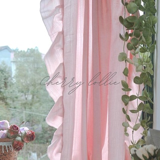 🌷PRE-ORDER🌷fairy pink curtains ผ้าม่านชายระบายทั้งผืน ผ้าพริ้วแต่มีน้ำหนัก🌷