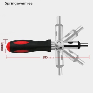 Spef ชุดไขควงวงล้อ ประเภทตัว T 180 องศา พับได้ 1/4 Hex FE