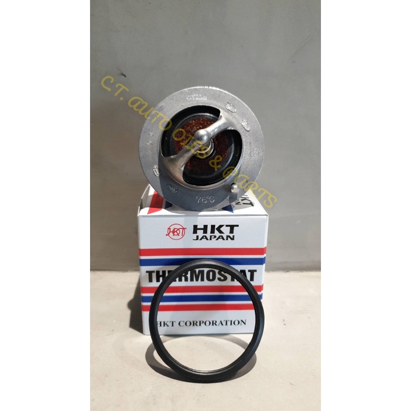 วาล์วน้ำ HKT 76 'C ลดอุณหภูมิเครื่องยนต์  TOYOTA 1UZ,2UZ VVTI (แท้ญี่ปุ่น) **แถมฟรี โอริงวาล์วน้ำ**