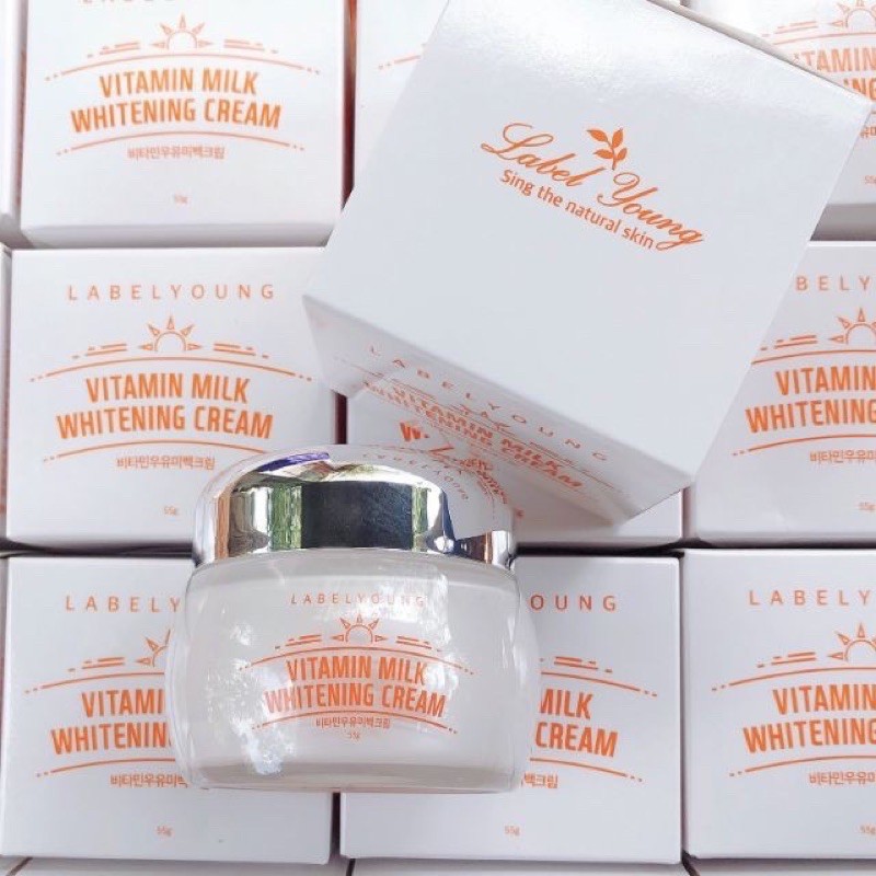 LABELYOUNG Vitamin Milk Whitening Cream 55 g. Shopee Thailand