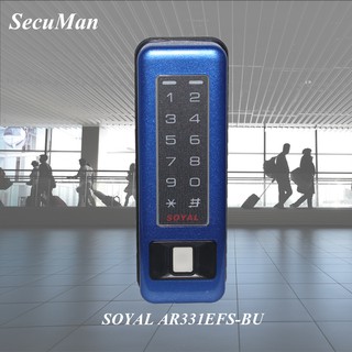 SOYAL AR331EFS-BU( เครื่องอ่านลายนิ้วมือ+อ่านการ์ด)Secuman