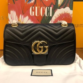 Gucci GG Marmont กระเป๋าสะพายข้าง 26 ซม ori :หนังแท้