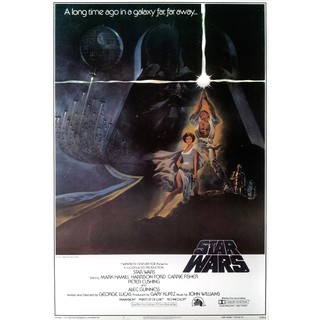 โปสเตอร์ หนัง สตาร์ วอร์ส Star Wars Episode IV A New Hope 1977 POSTER 24”x35” Inch Space Movie